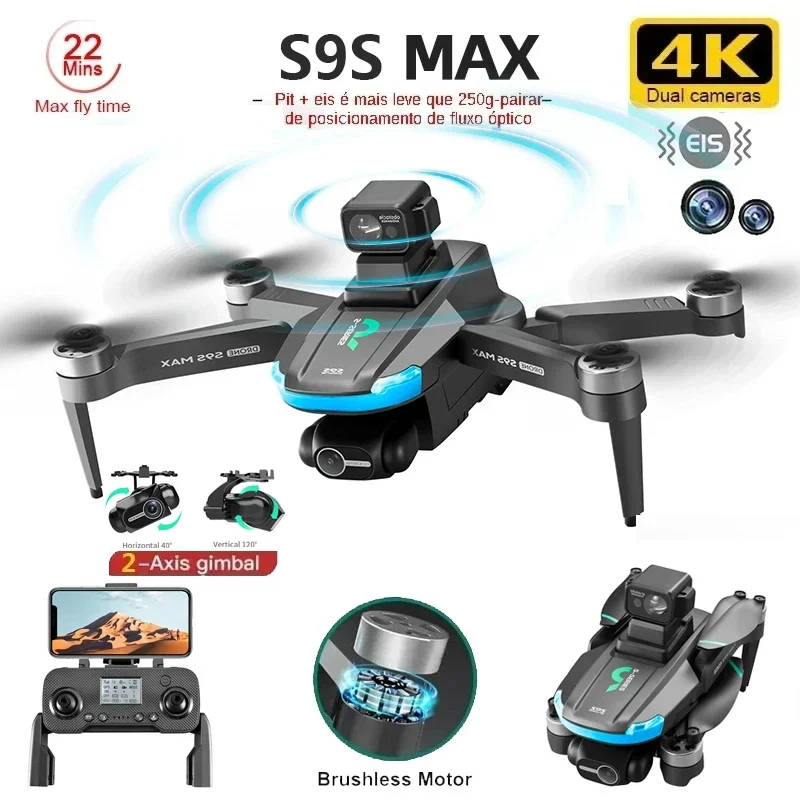 Drone MINI S9S MAX Baru 4K 2 S - Drone Gimbal 2 Axis ulasan dan harga