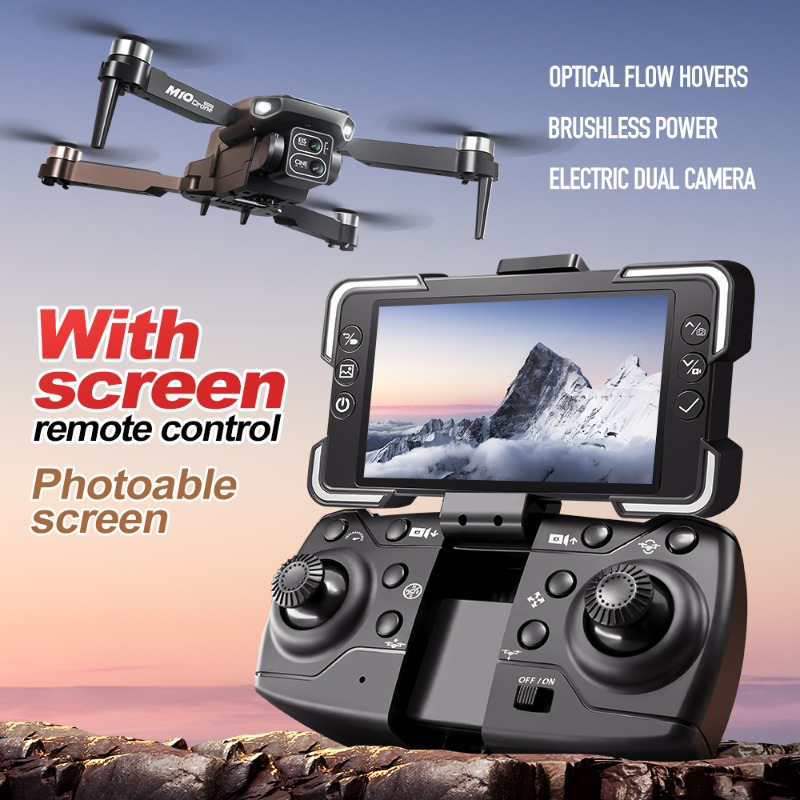Drone Kamera M10 dengan Remote - Drone Gimbal 2 Axis ulasan dan harga